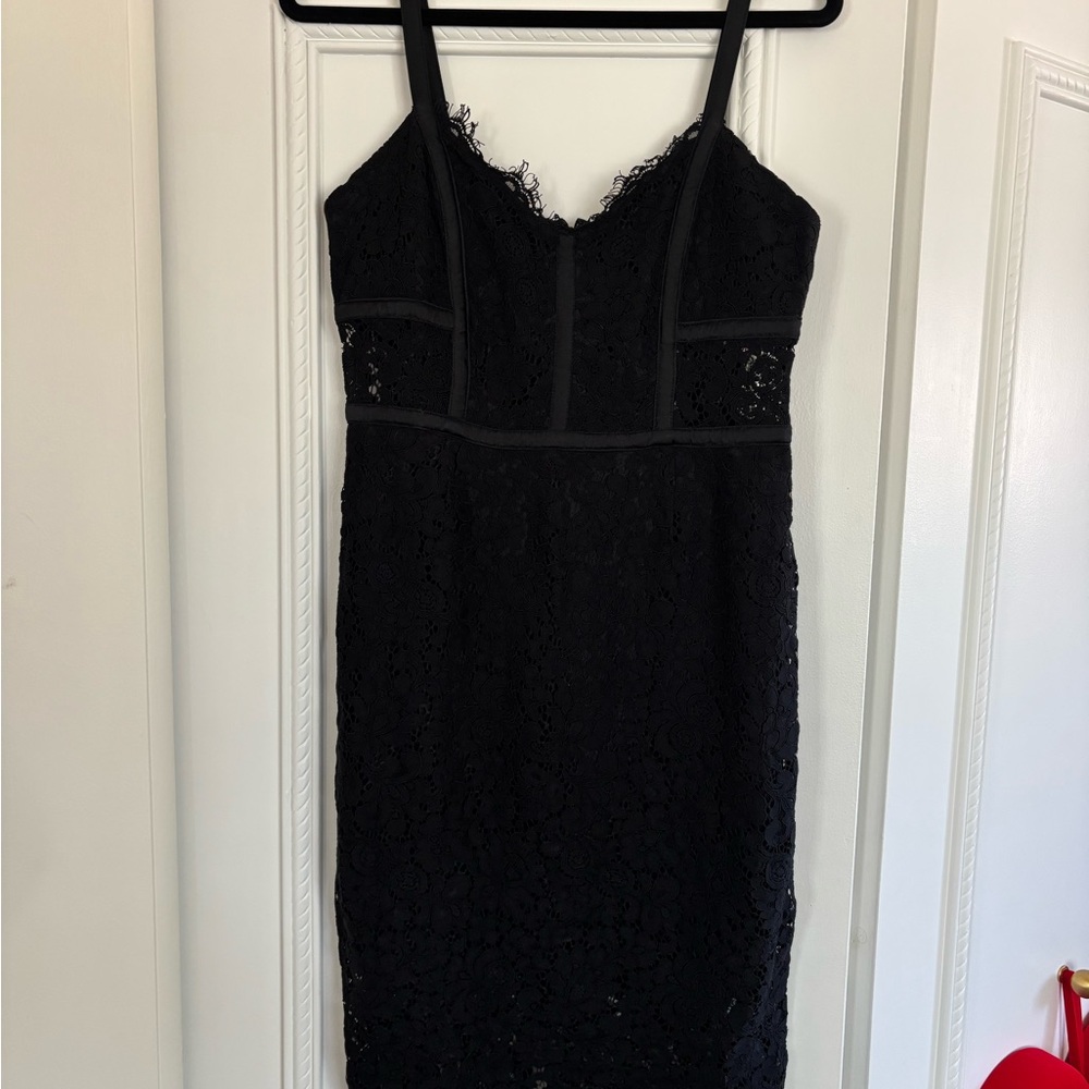 Express Black Lace Mini Dress